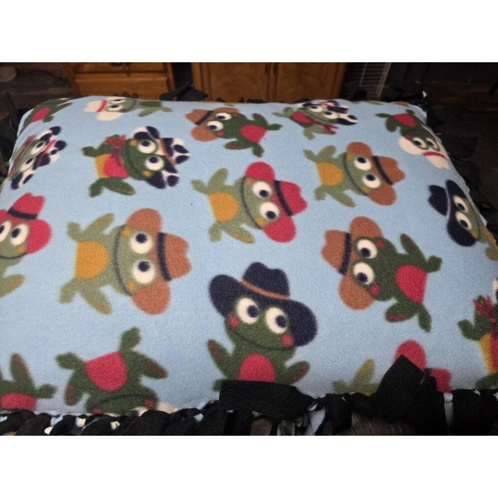Handmade Dog Bed Frogs